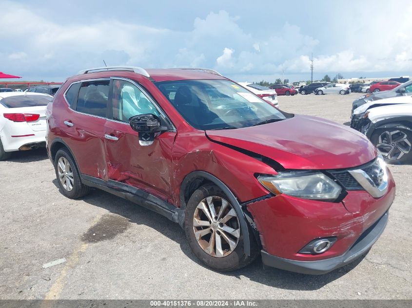 2016 Nissan Rogue S/Sl/Sv VIN: 5N1AT2MT9GC853710 Lot: 40151376