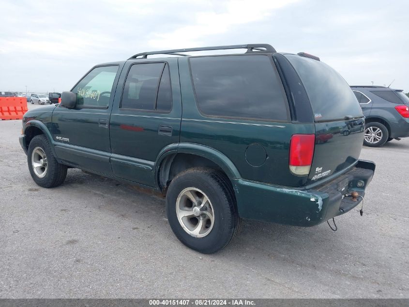 2004 Chevrolet Blazer VIN: 1GNCS13X24K106375 Lot: 40151407