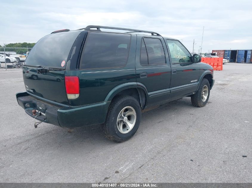 2004 Chevrolet Blazer VIN: 1GNCS13X24K106375 Lot: 40151407