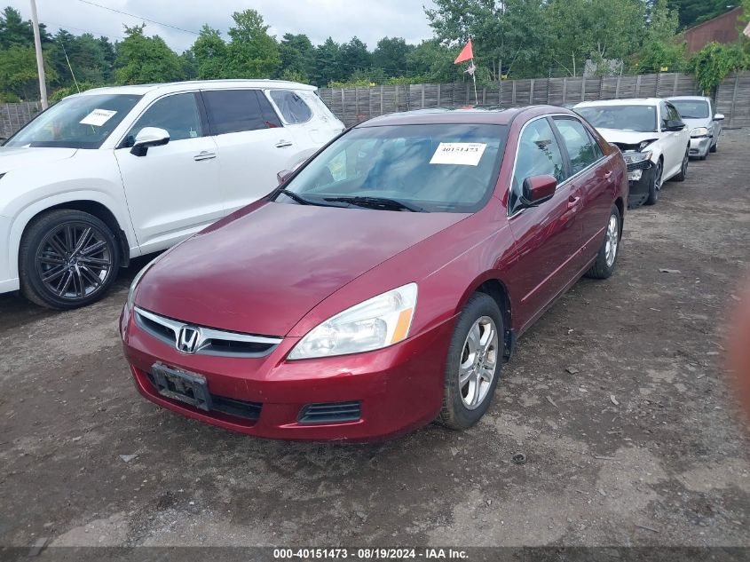 2006 Honda Accord 2.4 Ex VIN: 1HGCM56886A138496 Lot: 40151473