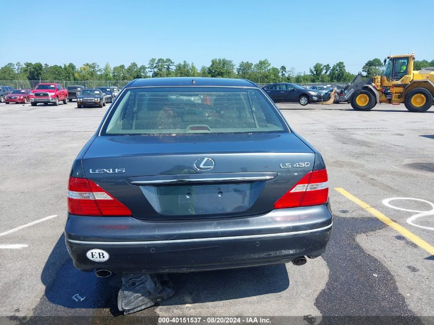 2004 Lexus Ls 430 VIN: JTHBN36FX40155733 Lot: 40151537