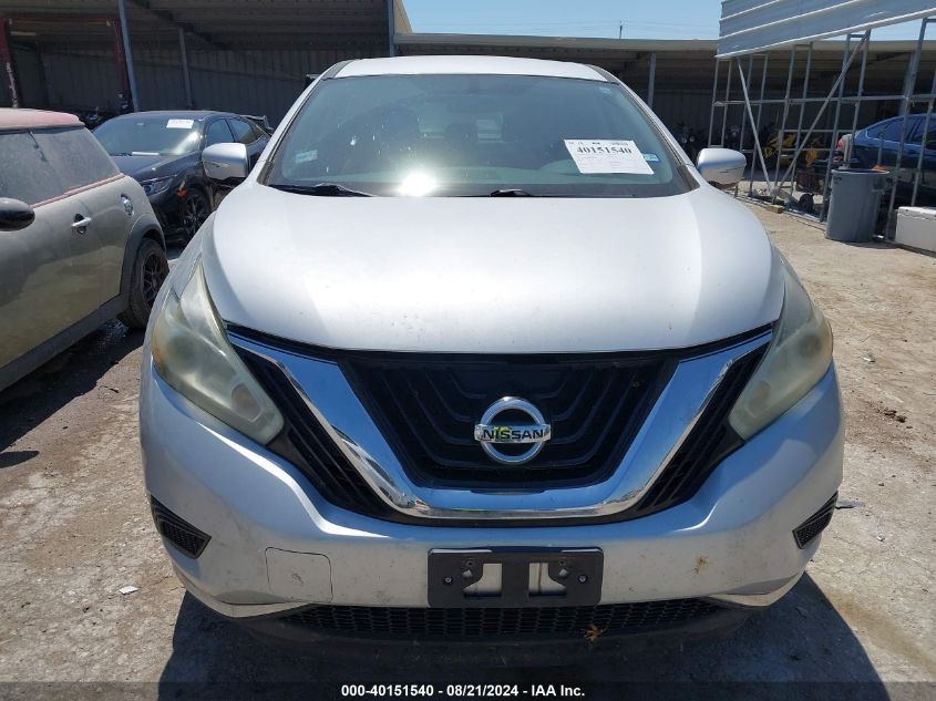 2015 Nissan Murano S/Sl/Sv/Platinum VIN: 5N1AZ2MG7FN256561 Lot: 40151540