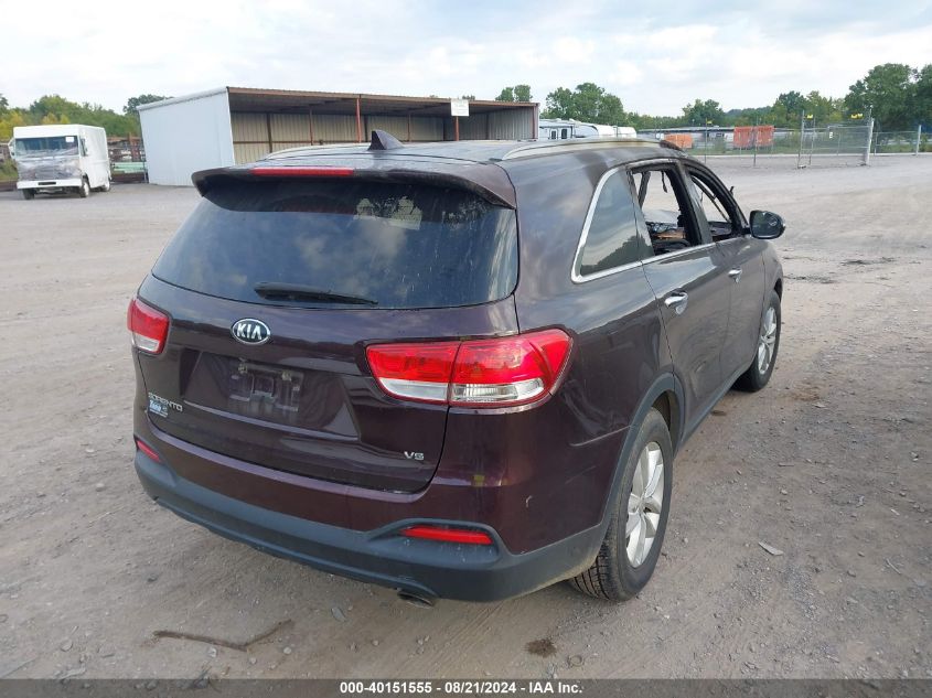 2016 KIA SORENTO 3.3L LX - 5XYPG4A57GG030998