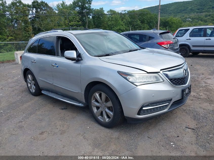 2014 Acura Mdx Advance Pkg W/Entertainment Pkg VIN: 5FRYD4H81EB038983 Lot: 40151615