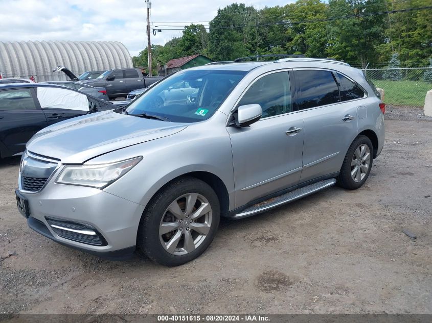 2014 Acura Mdx Advance Pkg W/Entertainment Pkg VIN: 5FRYD4H81EB038983 Lot: 40151615