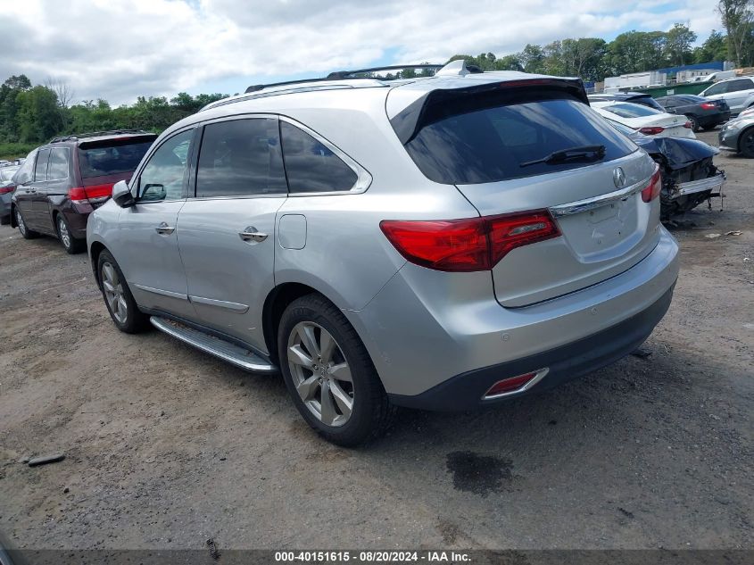 2014 Acura Mdx Advance Pkg W/Entertainment Pkg VIN: 5FRYD4H81EB038983 Lot: 40151615