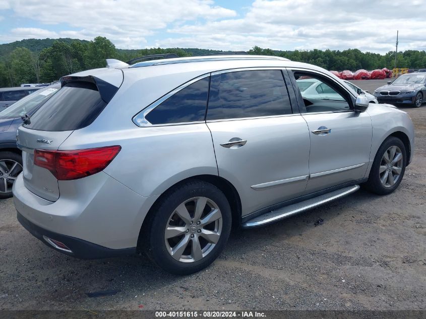 2014 Acura Mdx Advance Pkg W/Entertainment Pkg VIN: 5FRYD4H81EB038983 Lot: 40151615