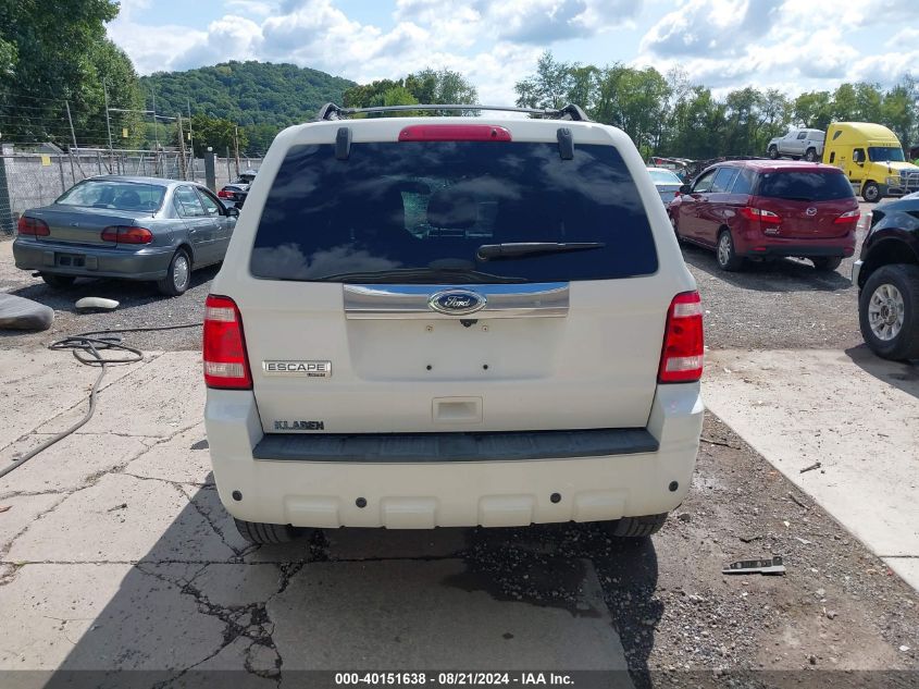 2011 Ford Escape Limited VIN: 1FMCU0E78BKC49592 Lot: 40151638