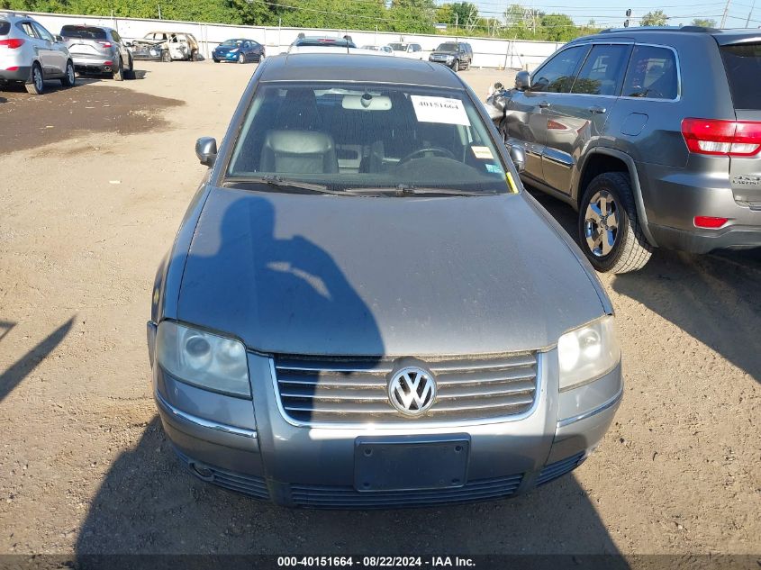2003 Volkswagen Passat Glx VIN: WVWRH63B73P043746 Lot: 40151664