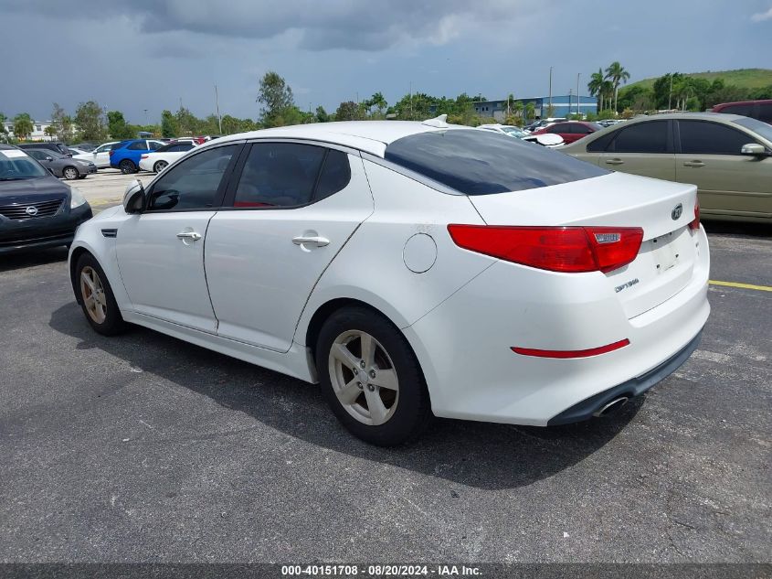 2015 Kia Optima Lx VIN: KNAGM4A79F5608596 Lot: 40151708