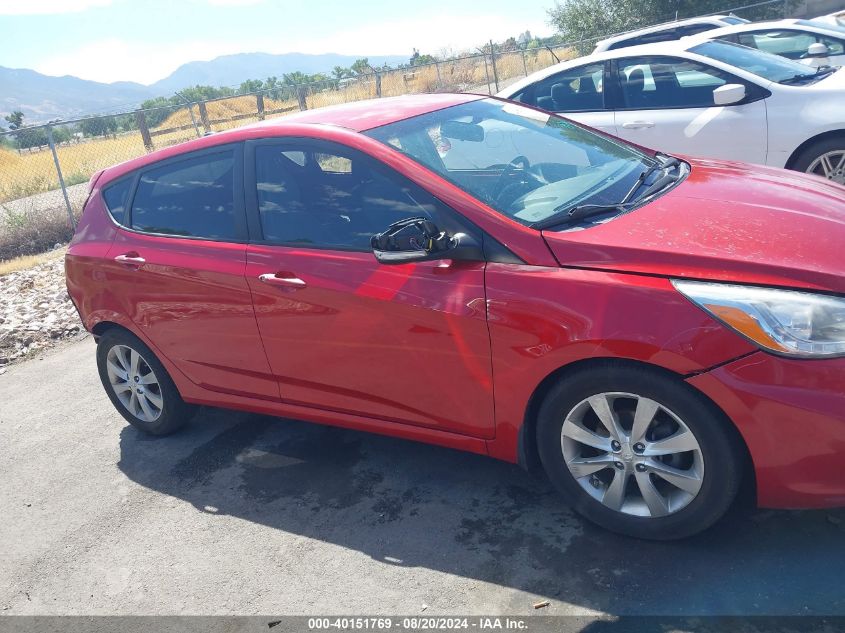 2014 Hyundai Accent Gls/Se VIN: KMHCU5AEXEU170760 Lot: 40151769