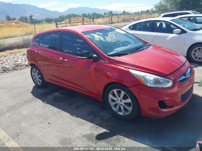 2014 Hyundai Accent Gls/Se VIN: KMHCU5AEXEU170760 Lot: 40151769