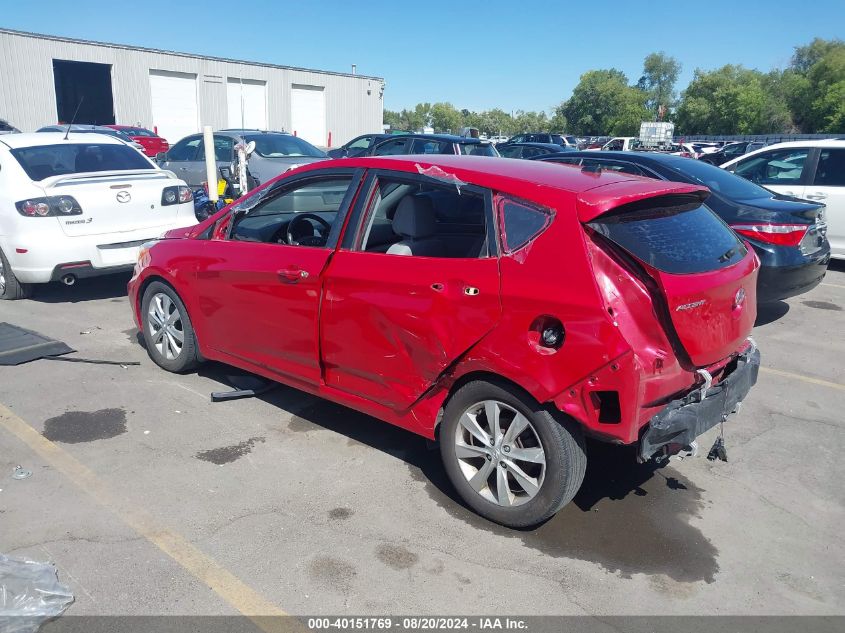 2014 Hyundai Accent Gls/Se VIN: KMHCU5AEXEU170760 Lot: 40151769