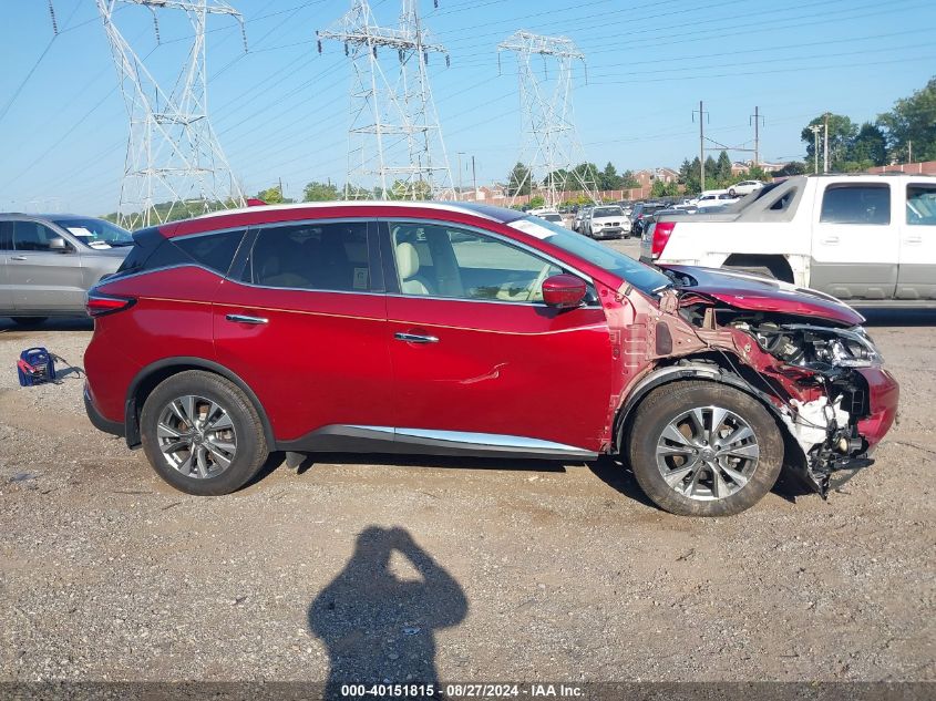 2018 Nissan Murano Sl VIN: 5N1AZ2MH1JN163326 Lot: 40151815