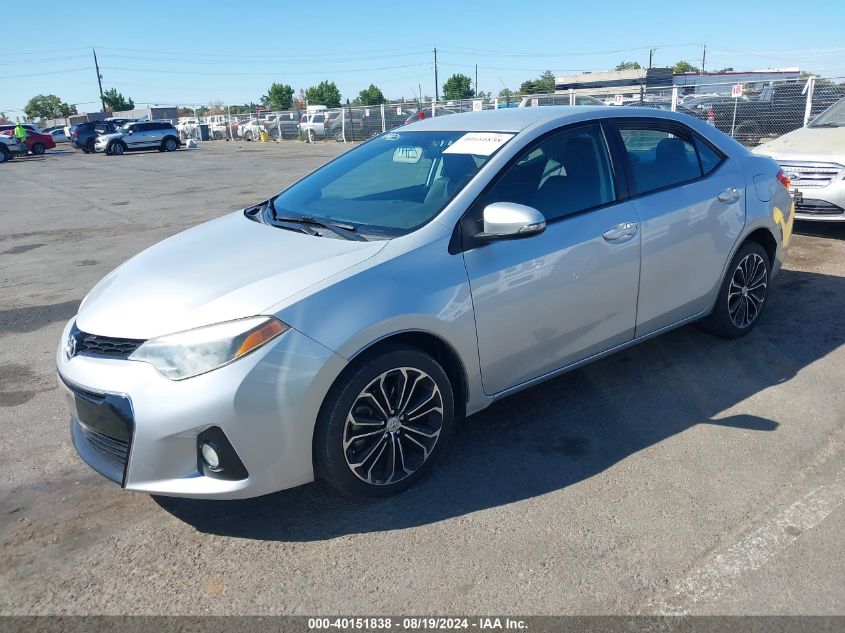 2015 Toyota Corolla S Plus VIN: 5YFBURHE1FP246135 Lot: 40151838