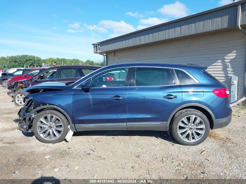 2017 Lincoln Mkx Reserve VIN: 2LMPJ8LP3HBL50798 Lot: 40151842