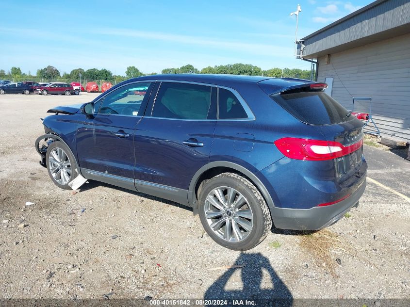 2017 Lincoln Mkx Reserve VIN: 2LMPJ8LP3HBL50798 Lot: 40151842