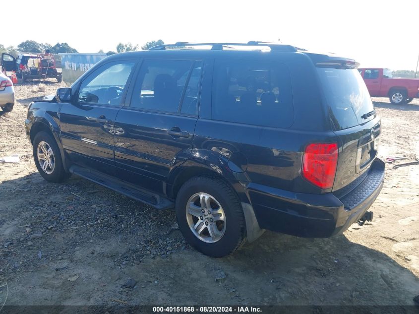 2003 Honda Pilot Ex VIN: 2HKYF18483H506570 Lot: 40151868