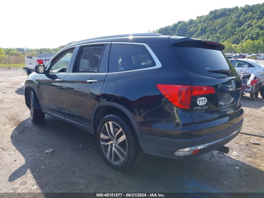 2017 Honda Pilot Elite VIN: 5FNYF6H09HB007969 Lot: 40151877