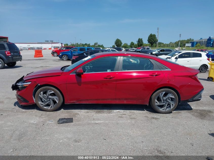 2024 Hyundai Elantra Sel VIN: KMHLS4DG7RU718653 Lot: 40151913