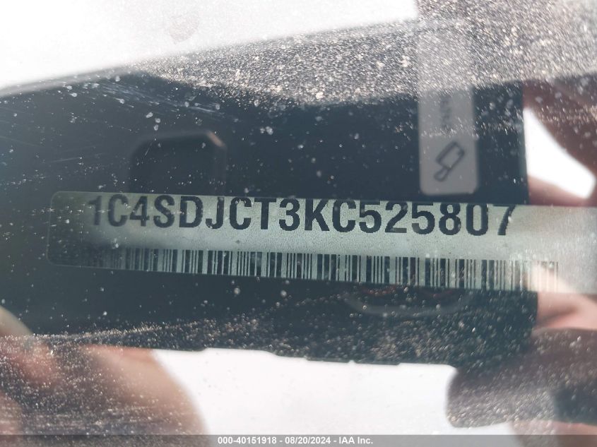 2019 DODGE DURANGO R/T AWD - 1C4SDJCT3KC525807