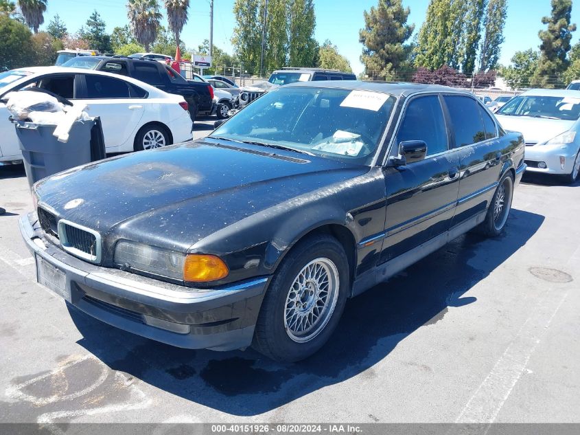 1998 BMW 740Il VIN: WBAGJ8329WDM22449 Lot: 40151926