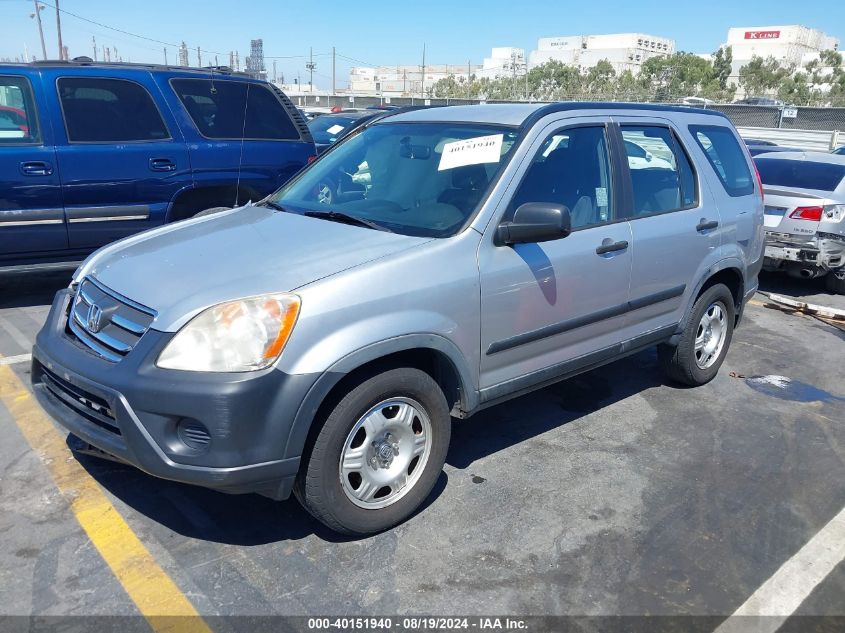 2006 Honda Cr-V Lx VIN: JHLRD68586C008176 Lot: 40151940