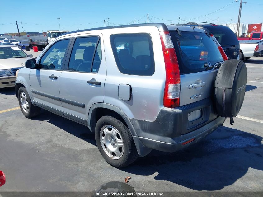 2006 Honda Cr-V Lx VIN: JHLRD68586C008176 Lot: 40151940