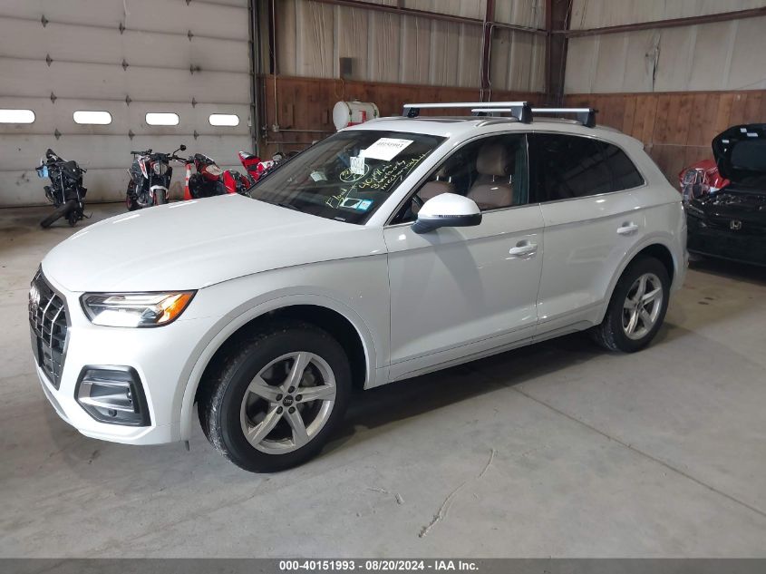 2021 Audi Q5 Premium 45 Tfsi Quattro S Tronic VIN: WA1AAAFY9M2081878 Lot: 40151993