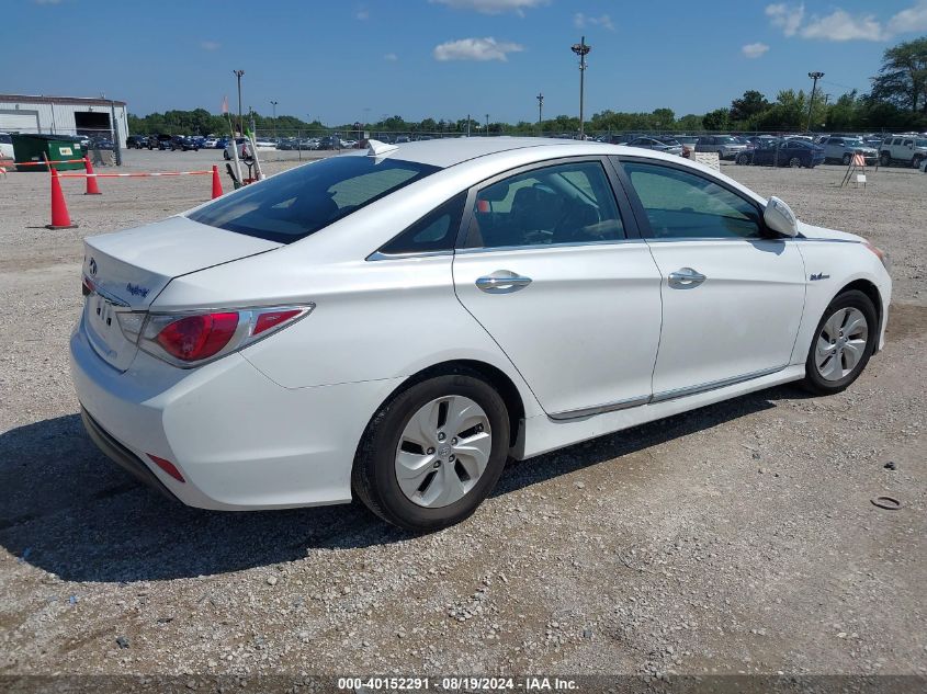 2014 Hyundai Sonata Hybrid VIN: KMHEC4A47EA117593 Lot: 40152291