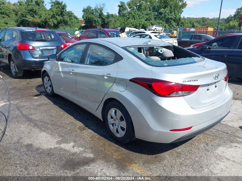 2016 Hyundai Elantra Se VIN: 5NPDH4AEXGH787256 Lot: 40152304