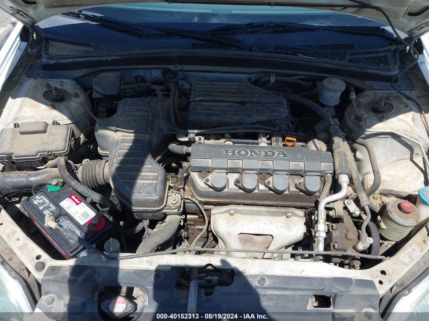 2003 Honda Civic Lx VIN: 2HGES16503H556514 Lot: 40152313