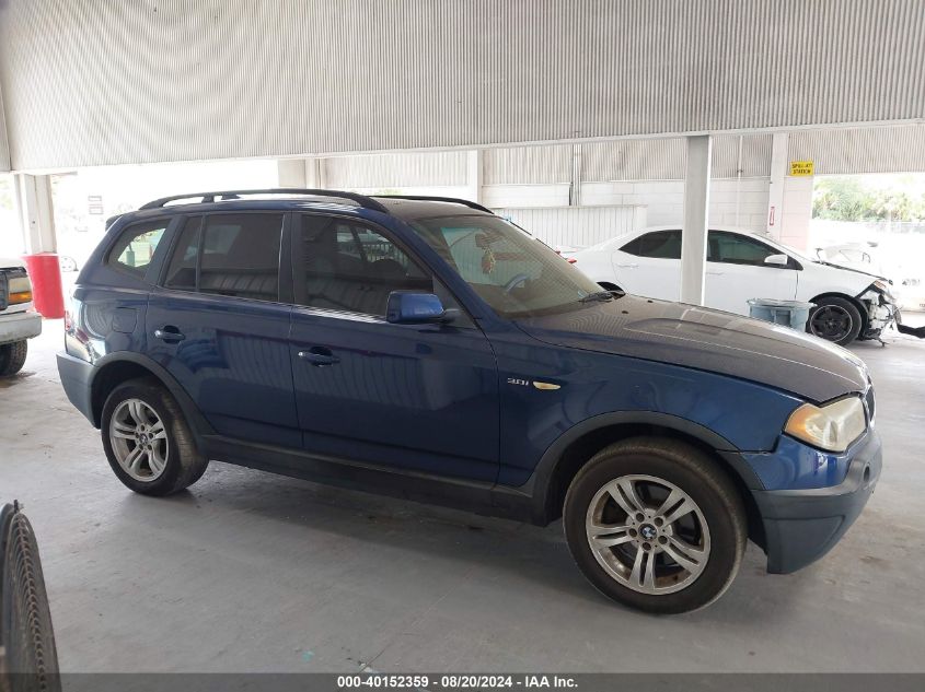 2005 BMW X3 3.0I VIN: WBXPA93465WD06760 Lot: 40152359