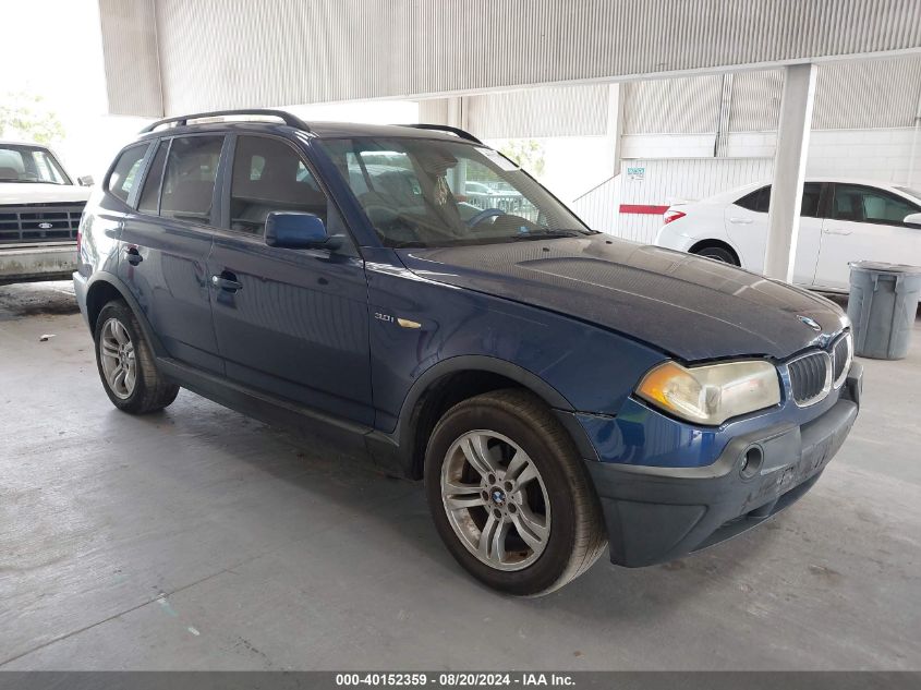 2005 BMW X3 3.0I VIN: WBXPA93465WD06760 Lot: 40152359