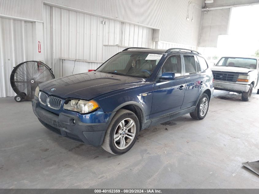 2005 BMW X3 3.0I VIN: WBXPA93465WD06760 Lot: 40152359