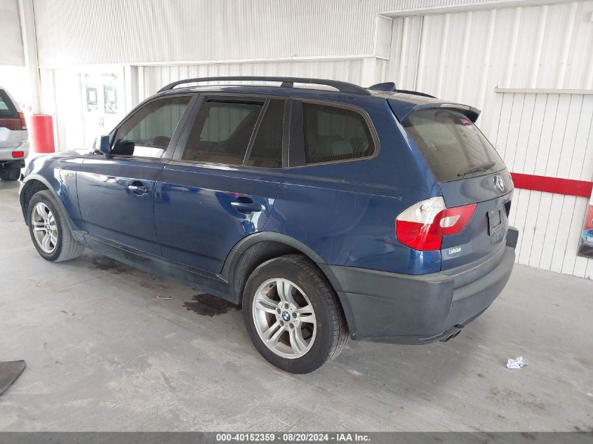 2005 BMW X3 3.0I VIN: WBXPA93465WD06760 Lot: 40152359