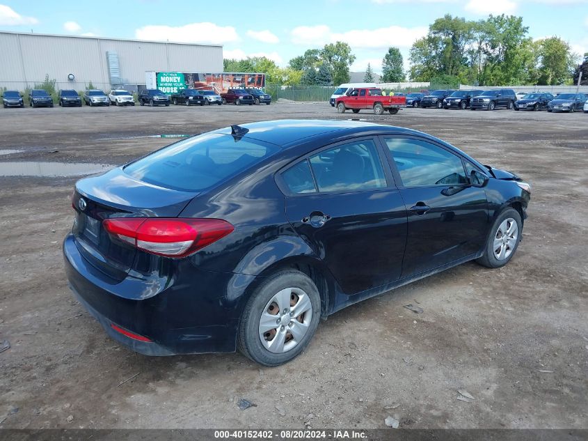 2017 Kia Forte Lx VIN: 3KPFK4A73HE018325 Lot: 40152402