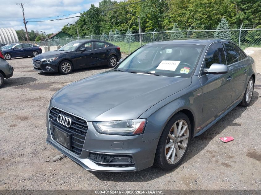 2014 Audi A4 2.0T Premium VIN: WAUFFAFL6EN039750 Lot: 40152416