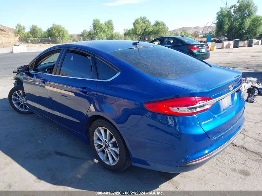 2017 Ford Fusion Se VIN: 3FA6P0H70HR110183 Lot: 40152490