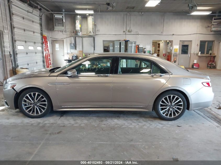 2019 Lincoln Continental Select VIN: 1LN6L9TK3K5607594 Lot: 40152493