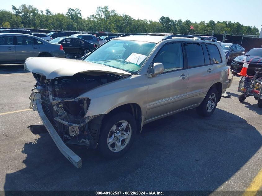 2007 Toyota Highlander VIN: JTEGD21A770163403 Lot: 40152537