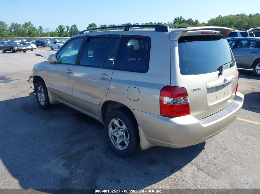 2007 Toyota Highlander VIN: JTEGD21A770163403 Lot: 40152537