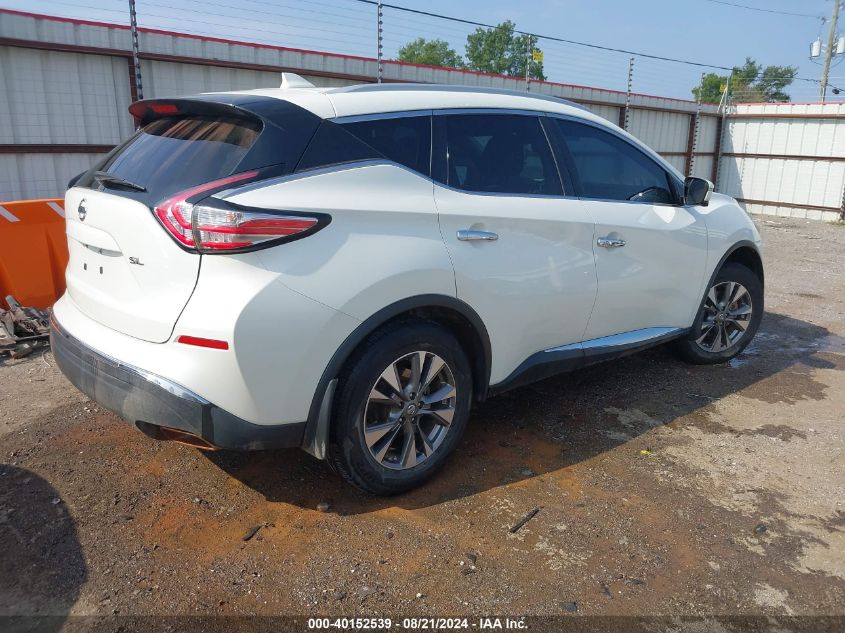 2018 Nissan Murano S/Sl/Sv/Platinum VIN: 5N1AZ2MG4JN107064 Lot: 40152539