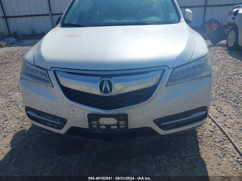 2014 Acura Mdx VIN: 5FRYD3H2XEB017975 Lot: 40152541