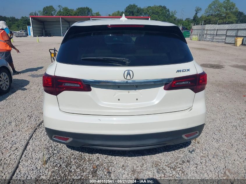 2014 Acura Mdx VIN: 5FRYD3H2XEB017975 Lot: 40152541