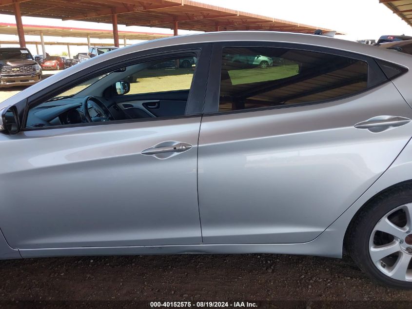 2013 Hyundai Elantra Limited VIN: 5NPDH4AE3DH277455 Lot: 40152575