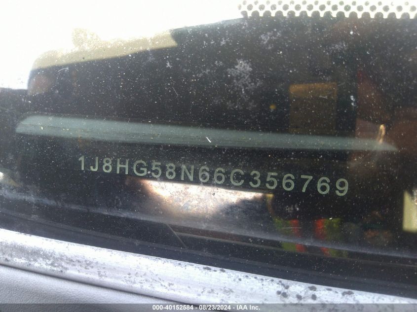 2006 Jeep Commander Limited VIN: 1J8HG58N66C356769 Lot: 40152584