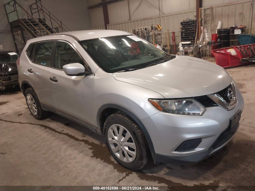 2016 Nissan Rogue S/Sl/Sv VIN: 5N1AT2MV9GC748375 Lot: 40152598