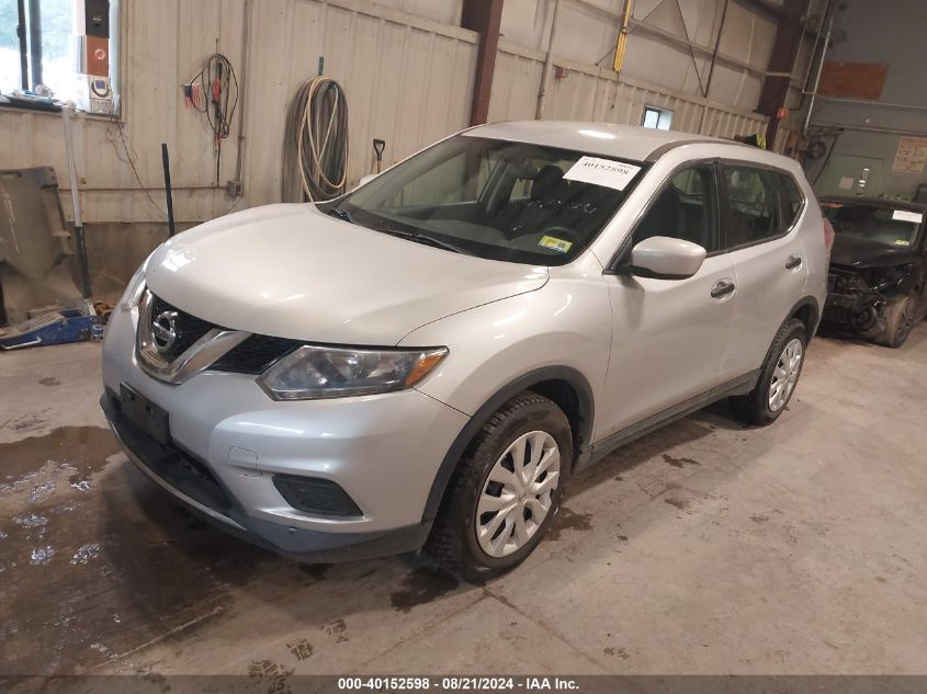 2016 Nissan Rogue S/Sl/Sv VIN: 5N1AT2MV9GC748375 Lot: 40152598