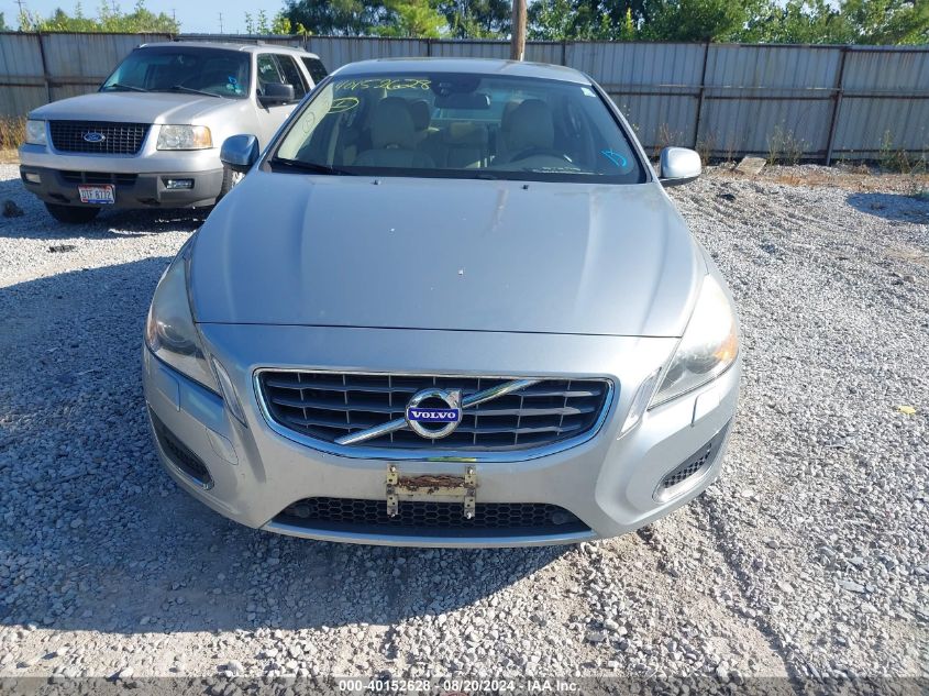 2013 Volvo S60 T5/T5 Platinum/T5 Premier/T5 Premier Plus VIN: YV1612FHXD2197456 Lot: 40152628